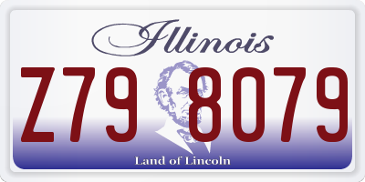 IL license plate Z798079