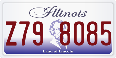 IL license plate Z798085