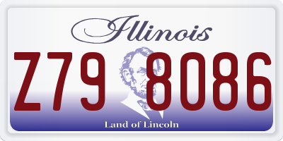 IL license plate Z798086