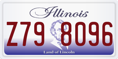 IL license plate Z798096