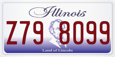 IL license plate Z798099