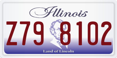 IL license plate Z798102