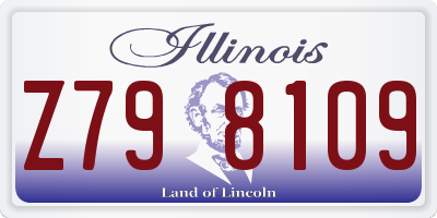 IL license plate Z798109