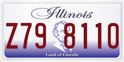 IL license plate Z798110