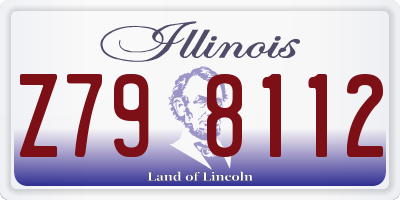 IL license plate Z798112