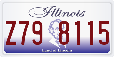 IL license plate Z798115