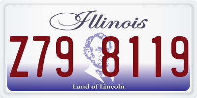 IL license plate Z798119