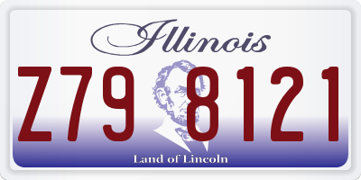 IL license plate Z798121