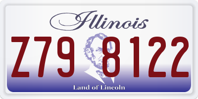 IL license plate Z798122