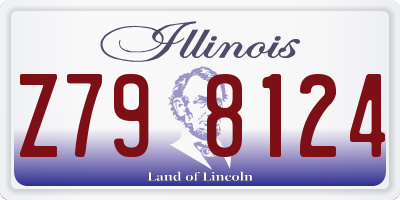 IL license plate Z798124