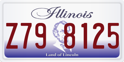 IL license plate Z798125