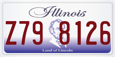 IL license plate Z798126