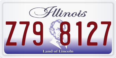 IL license plate Z798127