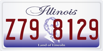 IL license plate Z798129