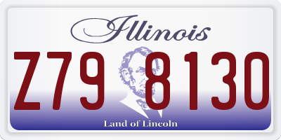 IL license plate Z798130