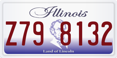 IL license plate Z798132