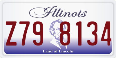 IL license plate Z798134