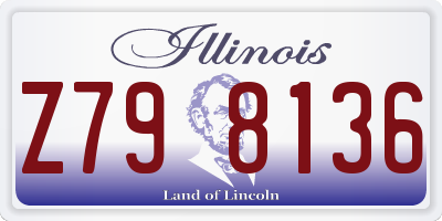 IL license plate Z798136