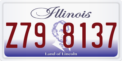 IL license plate Z798137