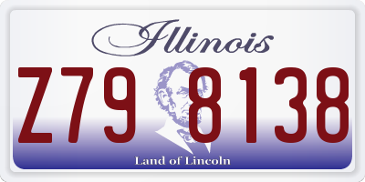 IL license plate Z798138