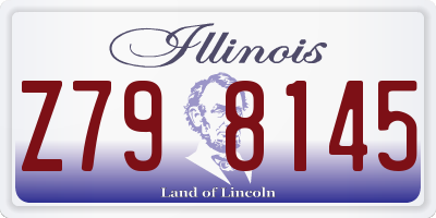 IL license plate Z798145