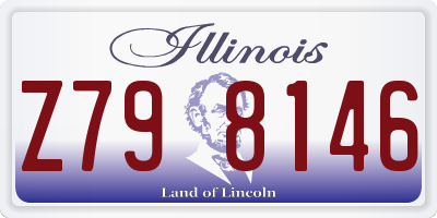 IL license plate Z798146