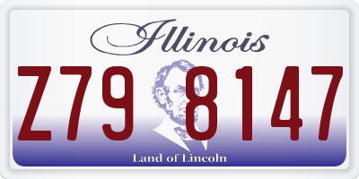 IL license plate Z798147