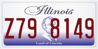 IL license plate Z798149