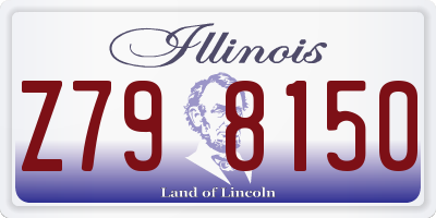IL license plate Z798150