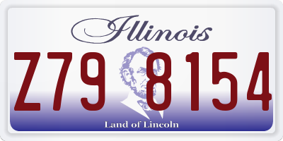 IL license plate Z798154