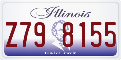 IL license plate Z798155