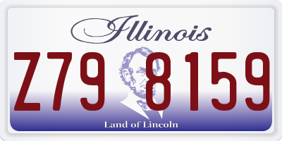 IL license plate Z798159