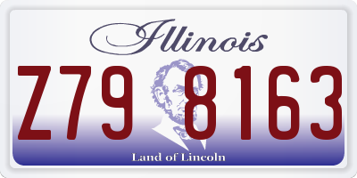 IL license plate Z798163