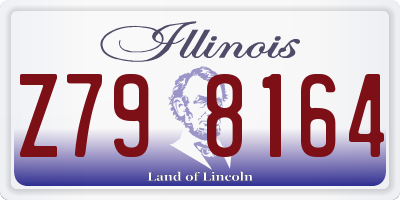 IL license plate Z798164