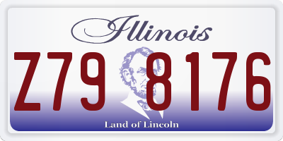 IL license plate Z798176