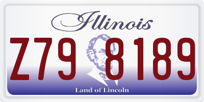 IL license plate Z798189