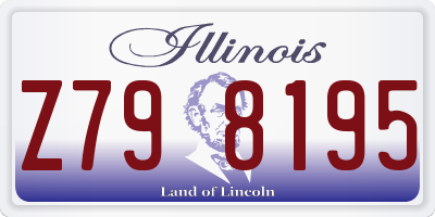 IL license plate Z798195