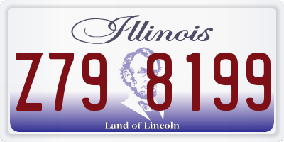 IL license plate Z798199