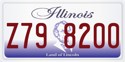 IL license plate Z798200