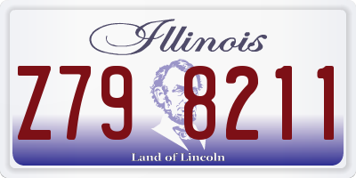 IL license plate Z798211