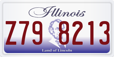 IL license plate Z798213