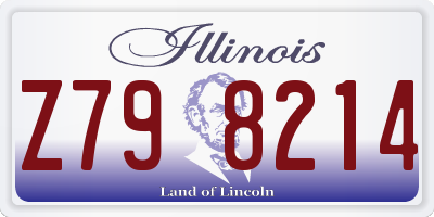 IL license plate Z798214