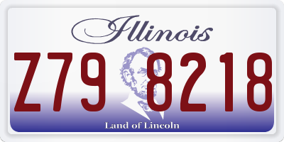 IL license plate Z798218