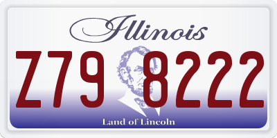 IL license plate Z798222