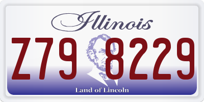 IL license plate Z798229