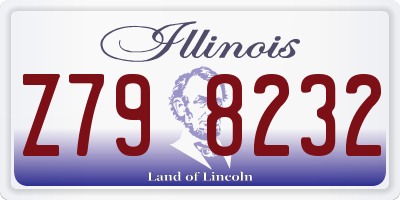 IL license plate Z798232