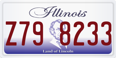IL license plate Z798233
