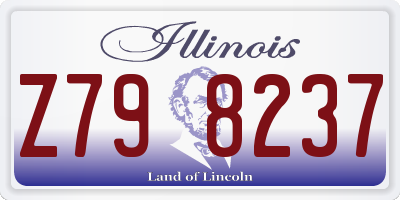 IL license plate Z798237