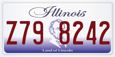 IL license plate Z798242