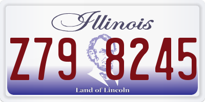 IL license plate Z798245